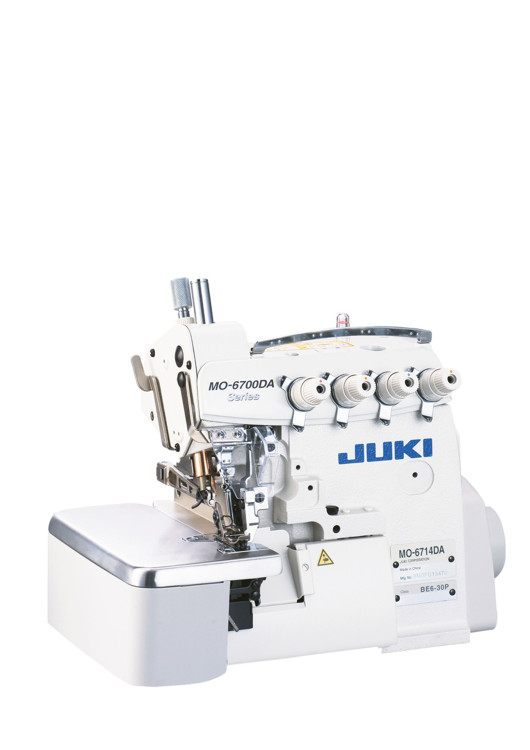 JUKI MO6714DABE630P 2-голковий 4-нитковий оверлок із системою запобігання стягуванню матеріалу