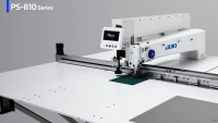 JUKI PS810SB8045A-KVV-AA Автоматична шаблонна швейна машина з поворотним ножем та вакуумною системою
