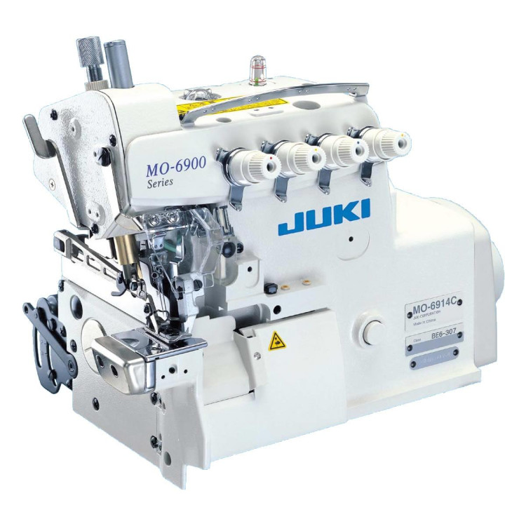 JUKI MO6914CBE6307 2-голковий 4-нитковий циліндричний оверлок для легких і середніх матеріалів із шириною обметування 4,0 мм