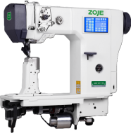 Zoje ZJ9630-D3S-H-3 Одноголкова промислова колонкова швейна машина з автоматикою та кроковими двигунами.