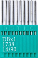 Голки DOTEC DBx1 для прямострочних машин, легкі та средні тканини
