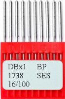 Голки DOTEC DBx1 SES для прямострочних машин, легкі та середні тканини, трикотаж