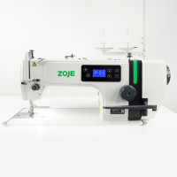 Zoje ZJ-A6000R-5G Одноголкова машина човникового стібка з LCD-дисплеєм, вбудованим двигуном та позиціонером голки